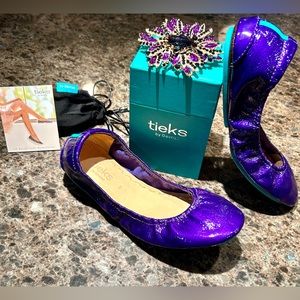 NIB! Tieks in Limited Edition Purple Diamond in size 8